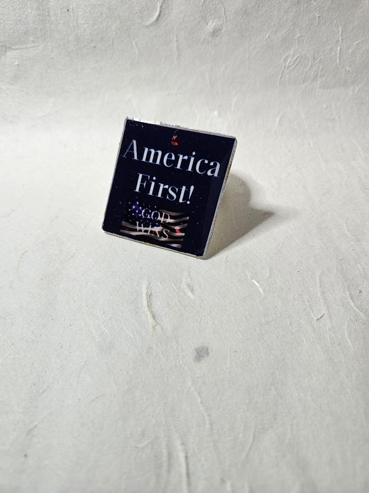 America First pin