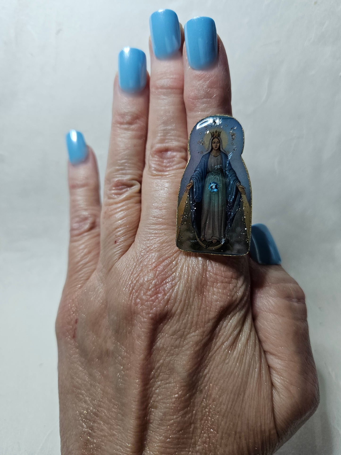 Blessed Mother Mary portal ring