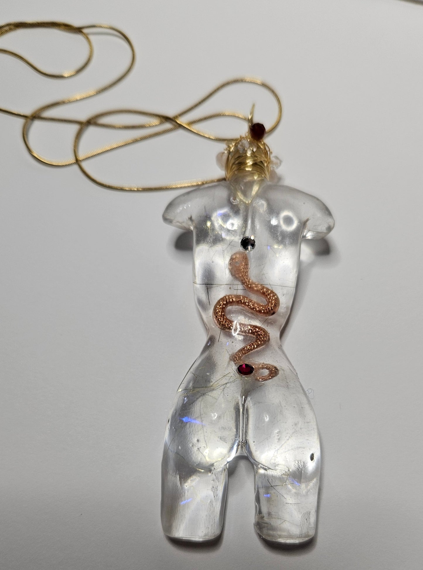 Divine feminine form pendant necklace