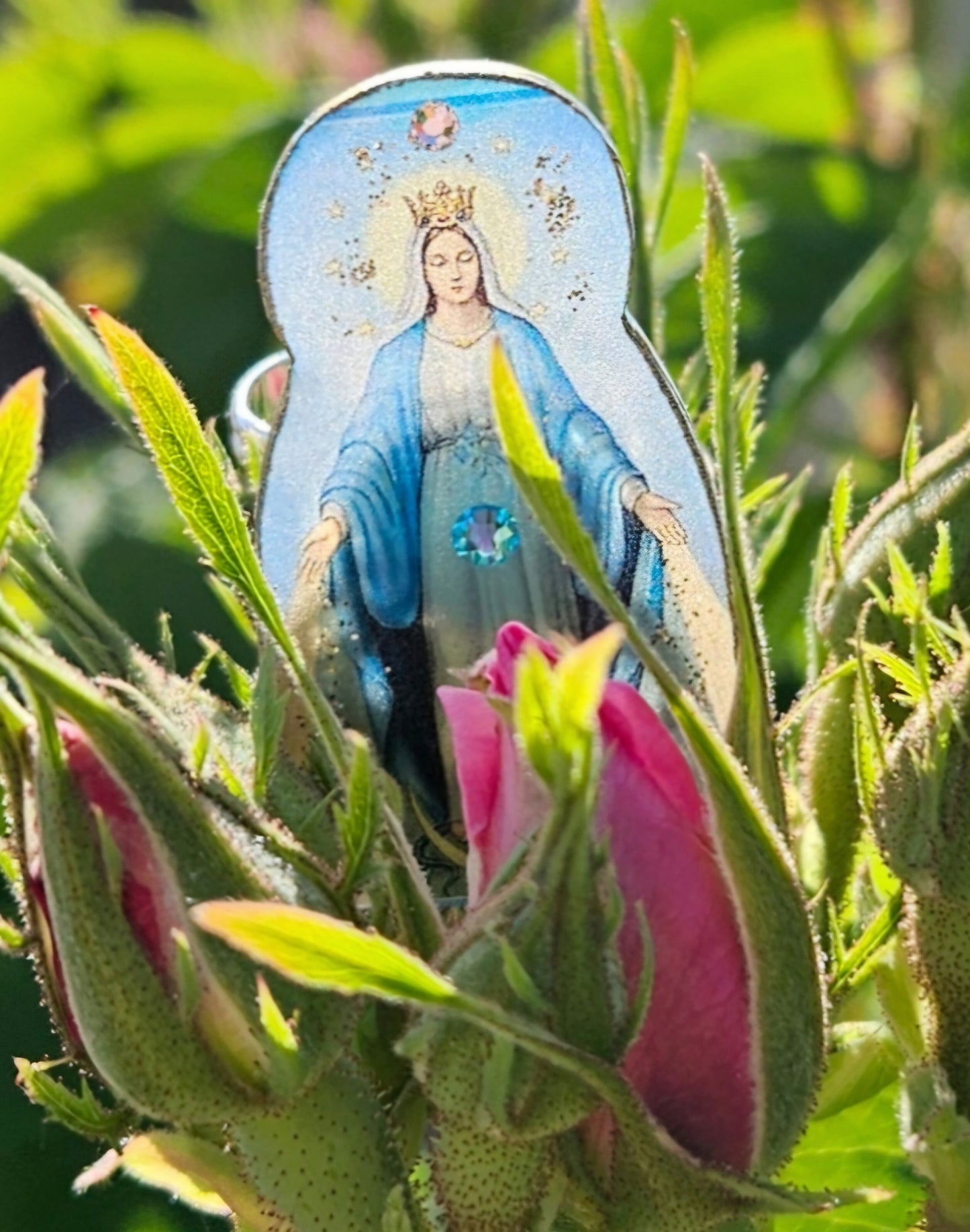 Blessed Mother Mary portal ring